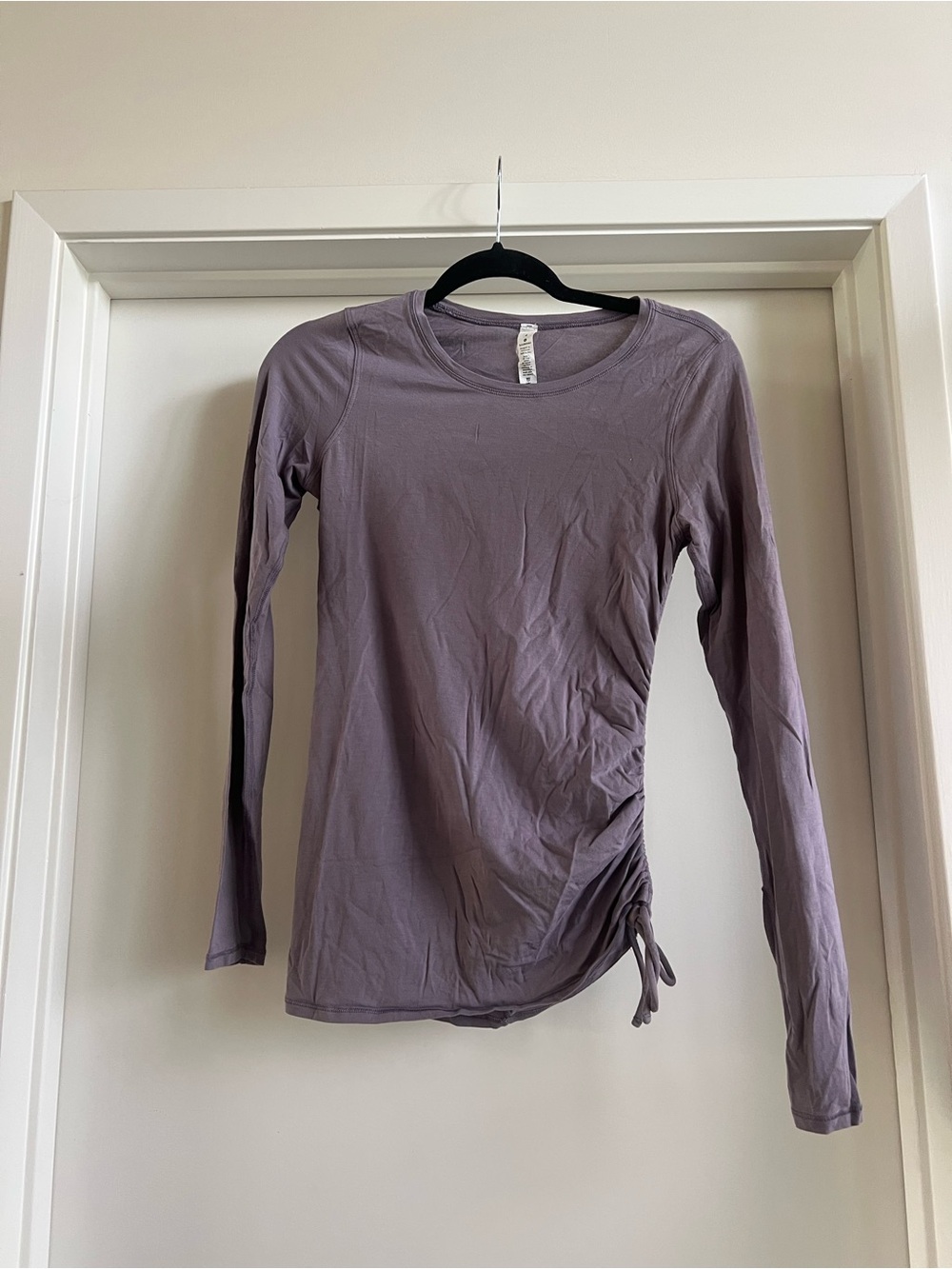 lululemon athletica Long-Sleeve Side-Ruched Top - Dusty Mauve